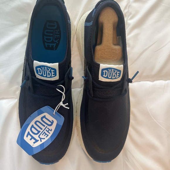 Hey Dude Men's Navy Slip-On Loafers - Picture 1 of 7